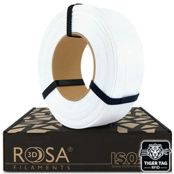 Rosa3D - PLA Starter - Blanc Neige (Winter White) - 1,75 mm - 1 kg Refill avec RFID Tiger Tag