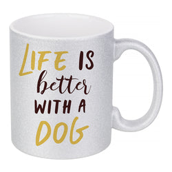 MissKraft - Sublimation - Mug en Céramique - Argent Pailleté - 330 ml