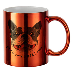 MissKraft - Sublimation - Mug en Céramique - Orange Métalisé - 330 ml