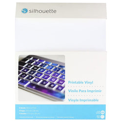 vinyla imprimable pour machine de decoupe Silhouette ou Cricut 8 feuilles A4