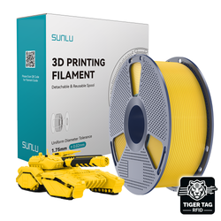 Sunlu - PLA - Jaune Vivant (Vivid Yellow) - 1,75 mm - 1 kg avec RFID TigerTag
