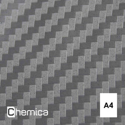 Chemica - Carbon - Argent (Silver) - Feuille 30 cm x 20 cm