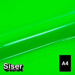 Siser - Basic Flex - Feuille A4 Thermocollant - (A0026) Vert Fluo - 20 x 30 cm