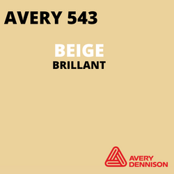 AVERY 500 - Vinyle Adhésif - Beige Brillant - 30 cm x 10 m