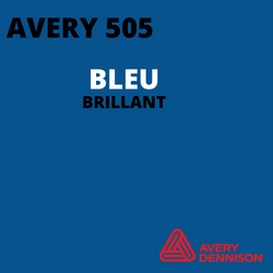AVERY 500 - Vinyle Adhésif - Bleu Brillant - 24 cm x 10 m