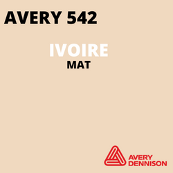 AVERY 500 - Vinyle Adhésif - Ivoire Mat - 30 cm x 10 m