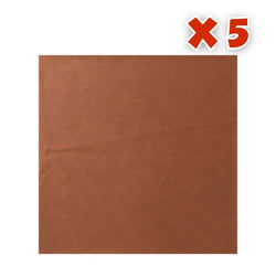 Craft Express - 5 Feuilles de Cuir pour gravure et découpe Laser  - Marron - 30,5 x 30,5 cm