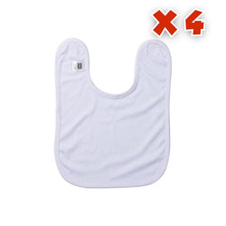Craft Express - 4 Bavoirs pour Bébé à sublimation - Blanc - 29 x 37 cm