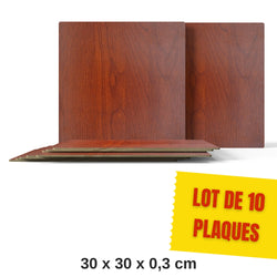 Creality - 10 Plaques de Contreplaqué en Bois de Rose (Rosewood Plywood Sheets) - 30 x 30 cm - 3 mm