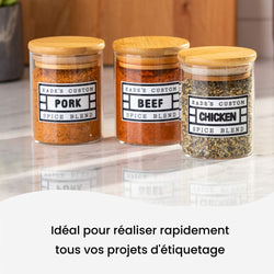 Cricut - Joy - Feuilles de Vinyle Permanent - Blanc (White) - 14 x 33 cm - 4 pièces