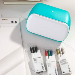 Cricut - Joy - Feuilles de Vinyle Amovible - Blanc (White) - 14 x 33 cm - 4 pièces