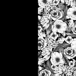 Cricut - 2 Feuilles de Transfert avec Motifs Infusible Ink - Black Botanicals - (30,5x30,5cm)