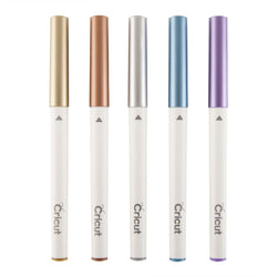 Cricut - Kit de 5 Stylos à Pointe Medium - Metallique