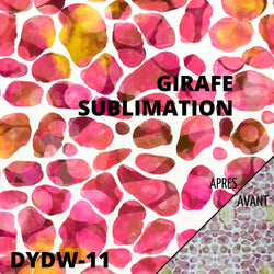 infusible ink atome3d sublimation feuille motif girafe