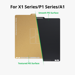 Bambu Lab - Séries X1/P1/P2/A1 - Plateau Lisse et Texturé PEI (Smooth and Textured PEI Plate)