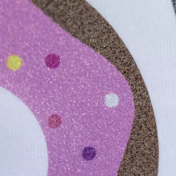 Chemica - GLITTER PRINT BLANC - Rouleau à imprimer effet pailletté - 30 cm x 1m