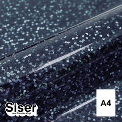 Siser - Holographic Flex - Feuille A4 Thermocollant - (H0014) Bleu Marine - 20 x 30 cm