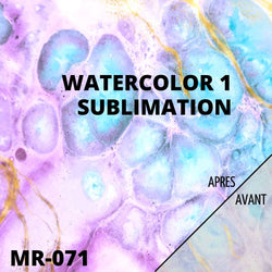 Sublimation - Feuille Transfert - WaterColor 1 - 30x30 cm
