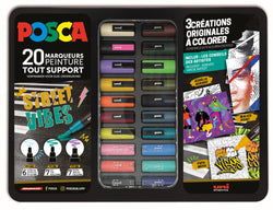 POSCA - Mallette de 20 marqueurs - Street Vibes