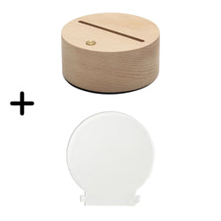 MissKraft - 10  Lampes Rondes Personnalisables en Sublimation - 3 couleurs blanches