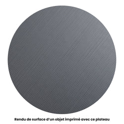 Rendu de surface d'un objet imprimé avec ce plateau