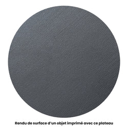 Rendu de surface d'un objet imprimé avec ce plateau
