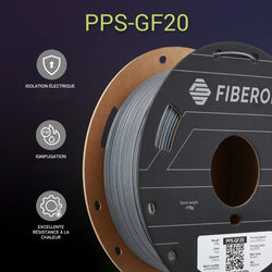 Polymaker - Fiberon PPS-GF20 Gris (Grey) - 1,75 mm - 500g