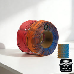 R3D - Matte Dual Color - Bleu & Orange (Blue-Orange) - 1,75 mm - 1 kg Refill avec RFID TigerTag