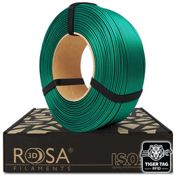 Rosa3D - PLA Starter - Vert Émeraude Satiné (Emerald Green Satin) - 1,75 mm - 1 kg Refill avec RFID