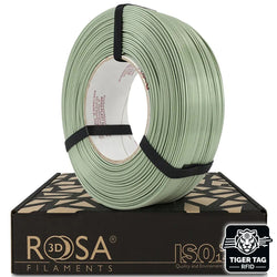 Rosa3D - PLA Starter - Vert Réséda (Reseda Green) - 1,75 mm - 1 kg Refill avec RFID Tiger Tag