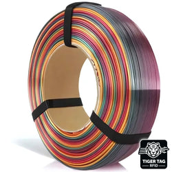 Rosa3D - PLA Rainbow - Arc-en-ciel Tropical (Multicolour Silk Tropical) - 1,75 mm - 1 kg Refill avec RFID TigerTag