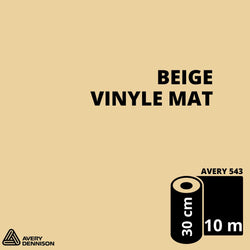 AVERY 500 - Vinyle Adhésif - Beige Mat - 30 cm x 10 m
