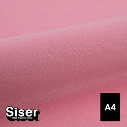 Siser - Flock - Feuille A4 Thermocollant - (S0031) Rose Clair Velours - 20 x 30 cm