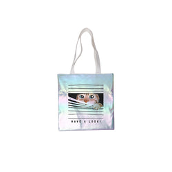 MissKraft - Sublimation - Sac Holographique - 34 x 36 cm - Blanc