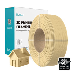 Sunlu - Wood PLA - Bois d'Erable (Maple Wood) - 1,75 mm - 1 kg - Refill avec RFID TigerTag