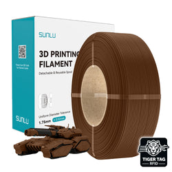 Sunlu - PLA -  Brun (Coffe Brown) - 1,75 mm - 1 kg - Refill avec RFID TigerTag