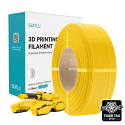 Sunlu - PLA - Jaune Clair (Vivid Yellow) - 1,75 mm - 1 kg - Refill avec RFID TigerTag