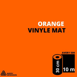 AVERY 500 - Vinyle Adhésif - Orange Mat - 30 cm x 10 m