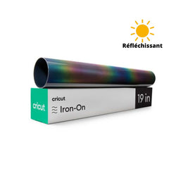 Cricut - Flex Thermocollant réfléchissant UV - Arc-en-ciel - 30 x 48 cm