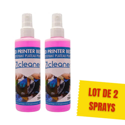 Zimple3D - Zicleaner Nettoyant Plateau Spray - Lot de 2 x 250 ml