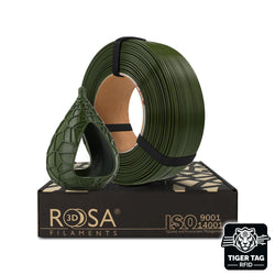 Rosa3D - PETG Standard HS - Vert Armée (Army Green) - 1,75 mm - 1 kg Refill avec RFID TigerTag