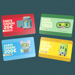 Carte Cadeau Atome3D.com : Le Cadeau Idéal pour les Passionnés d'Impression 3D