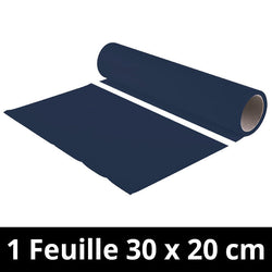 Chemica - Upperflock - Bleu Royal (Royal Blue) - Feuille 30 cm x 20 cm
