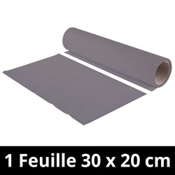 Chemica - Upperflock - Gris Foncé (Dark Grey) - Feuille 30 cm x 20 cm